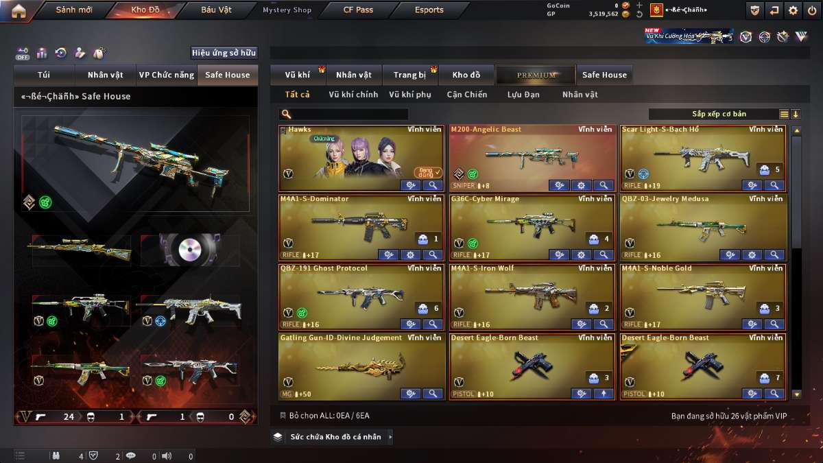 shop acc cf uy tin gia re